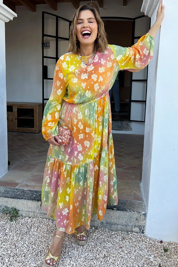 Ombre Jacquard Ciara Dress
