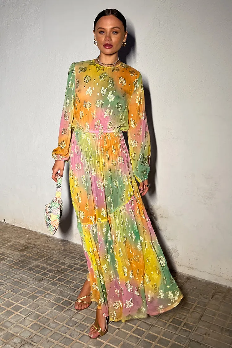 Ombre Jacquard Ciara Dress