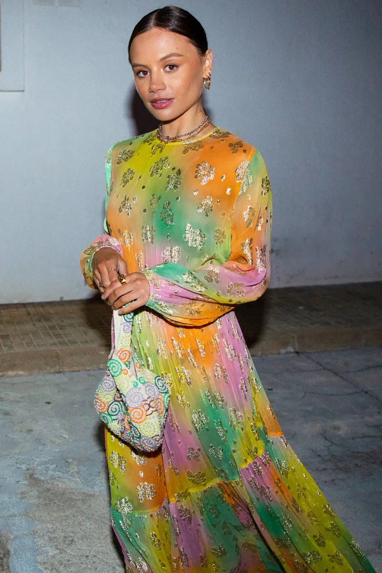 Ombre Jacquard Ciara Dress
