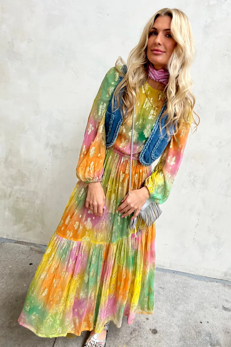Ombre Jacquard Ciara Dress
