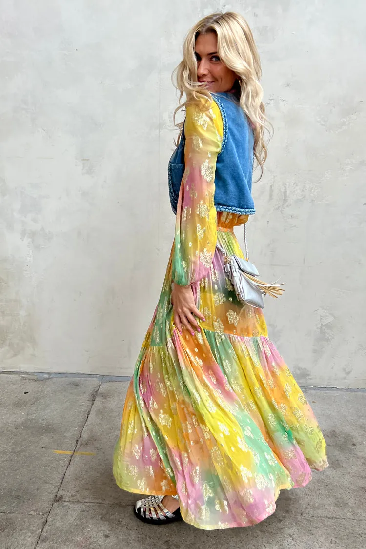 Ombre Jacquard Ciara Dress