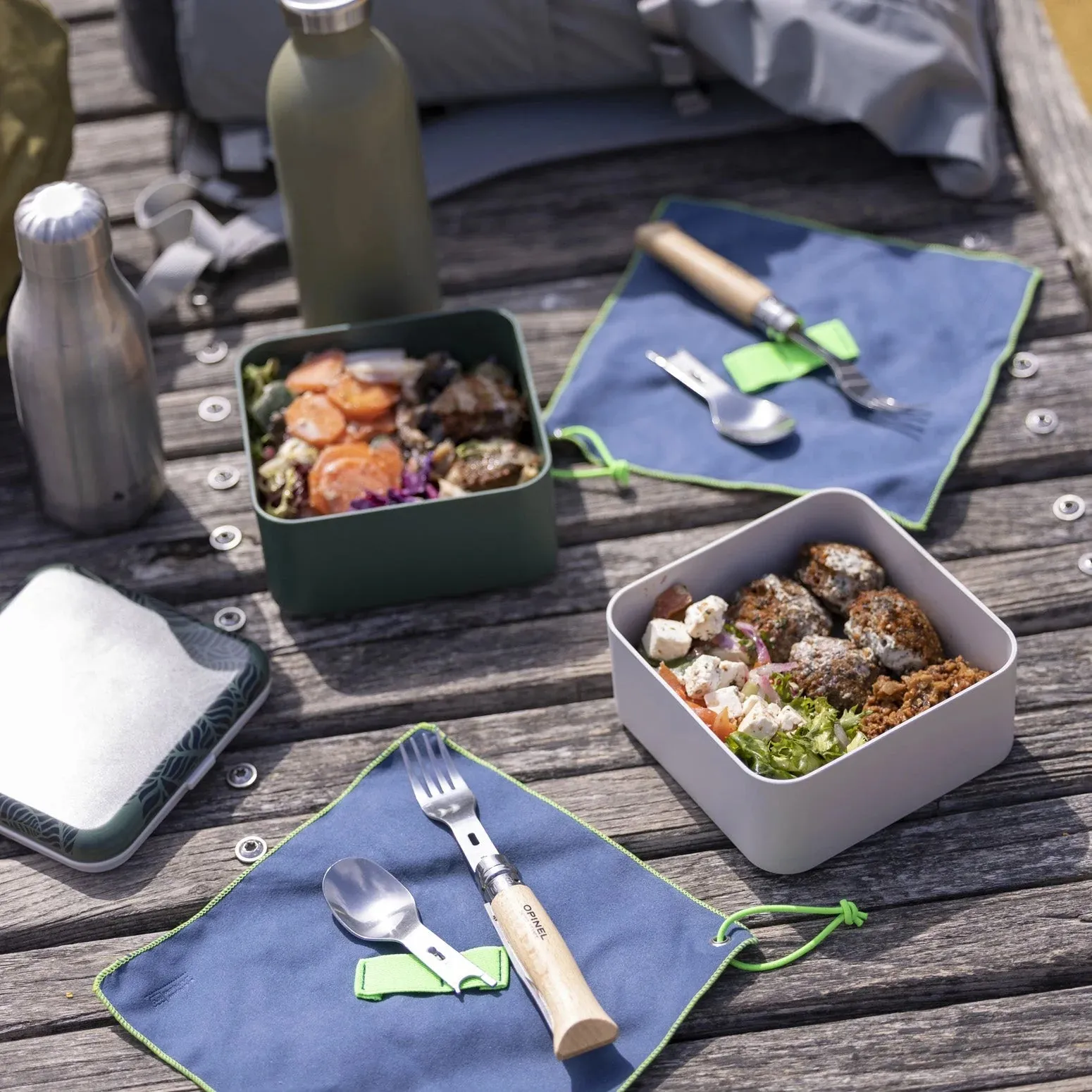 Opinel Picnic Set - Oak