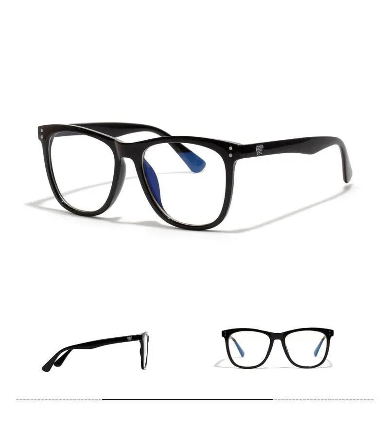 Oversized Blue Light Blocking Eyeglasses Square UV400 Protection - Perfect for Remote Home or Office Work Virtual eLearning Computer Mobile Gaming TV Screens, Warranty Included<br>&#128293;HOT ITEM&#128293;