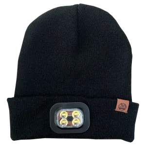 Peaks LED Lighted Beanie Hat Black -DS