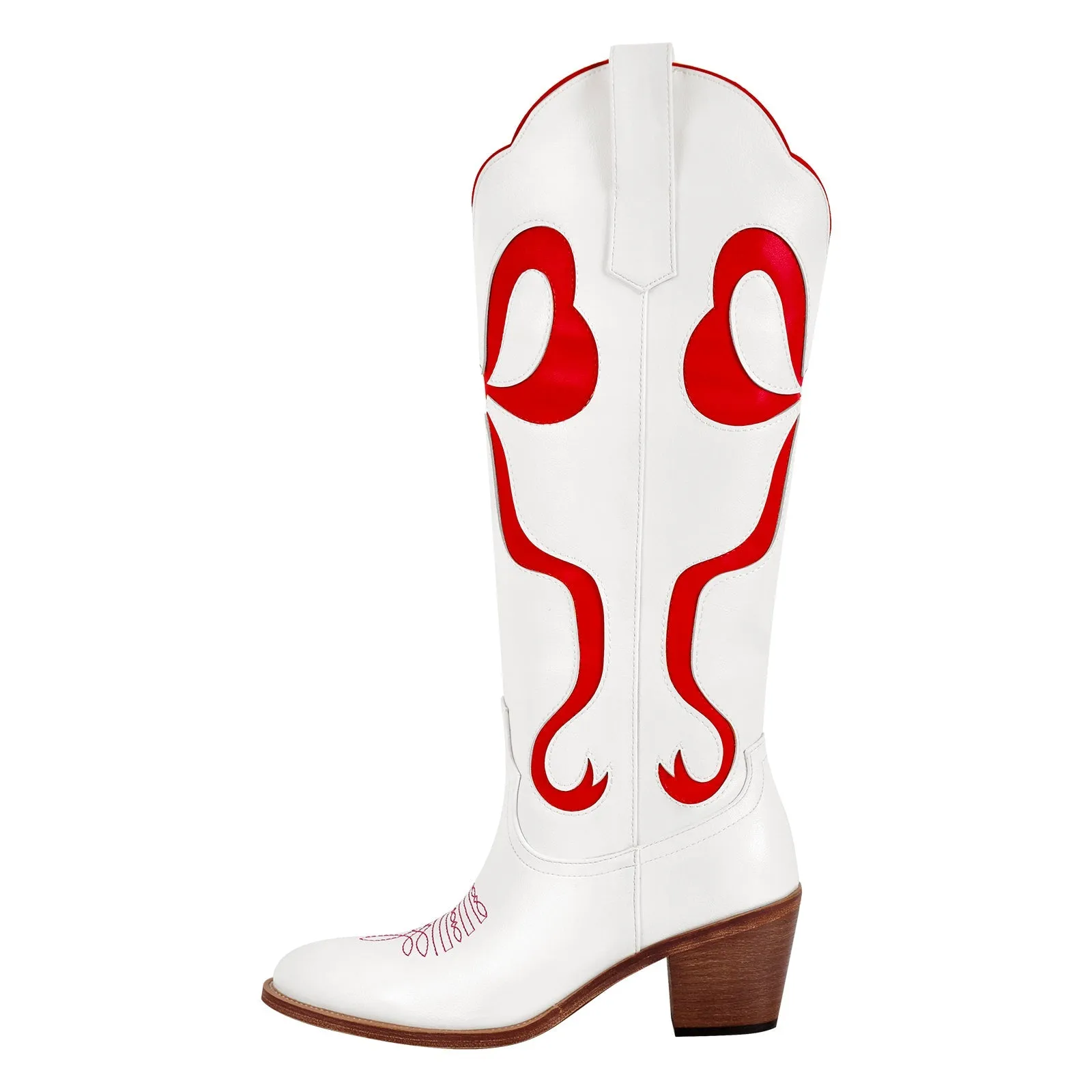 Pointed Toe Chunky Heel Western Boots