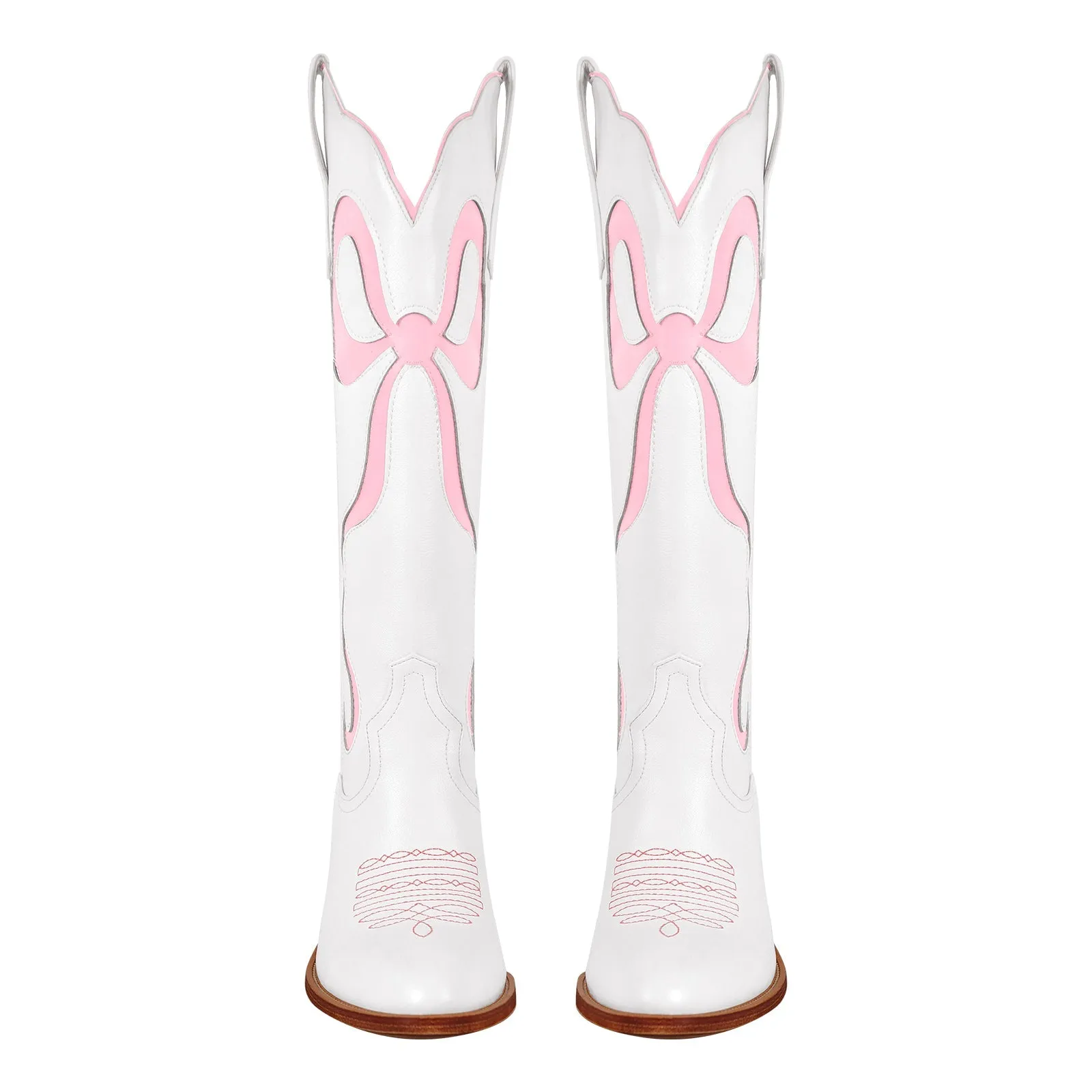 Pointed Toe Chunky Heel Western Boots