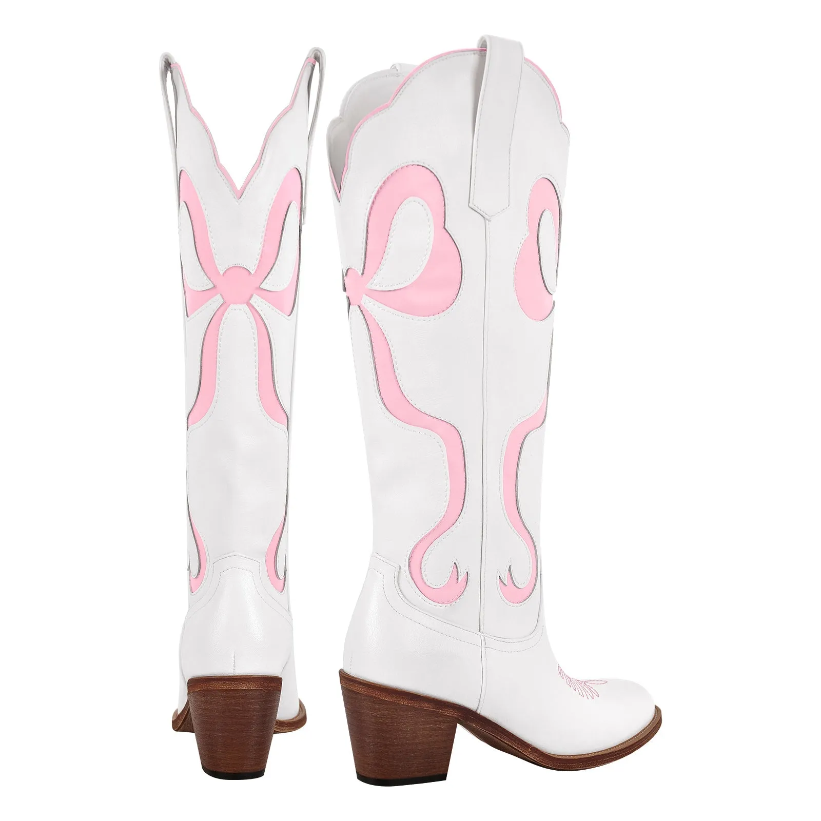 Pointed Toe Chunky Heel Western Boots
