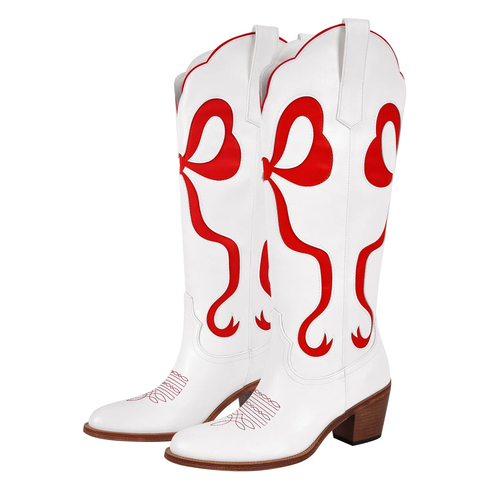 Pointed Toe Chunky Heel Western Boots