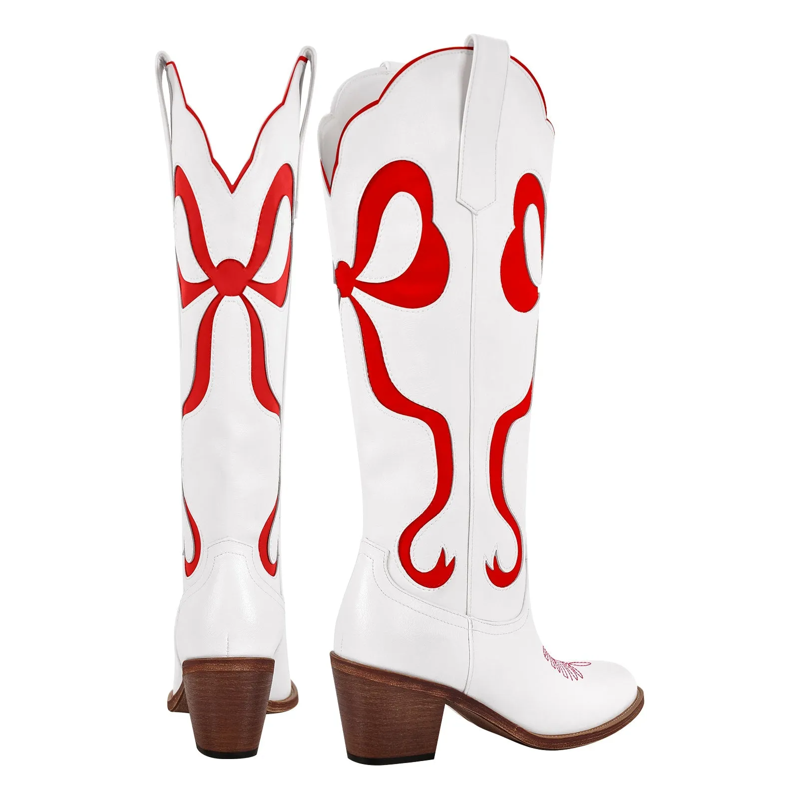 Pointed Toe Chunky Heel Western Boots
