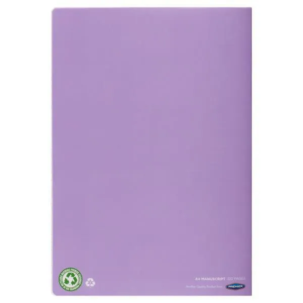 Premto A4 Pack of 5 Durable Cover 120 page Manuscript Book