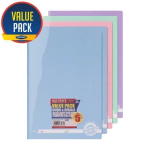 Premto A4 Pack of 5 Durable Cover 120 page Manuscript Book