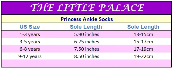 Princess Ankle Socks-Priority Shipping
