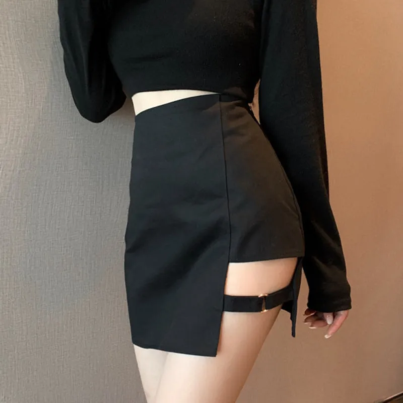 "BLACK CHIC RING" SKIRT UB2347