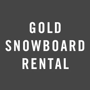 Rental Gold Snowboard