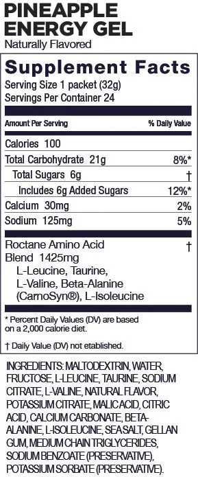 Roctane Energy Gel - Pineapple