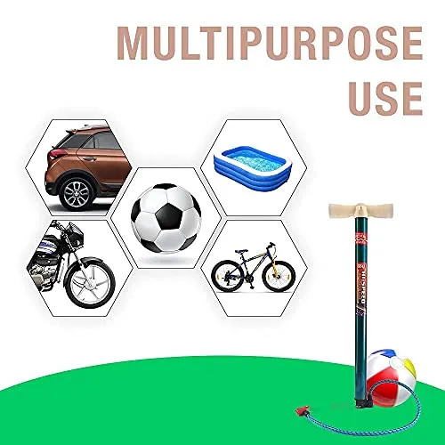 ROYAL WAVES Bicycle Tyre Air Pump High Pressure Bicycle and Bike Air Pump with Two Multifunctional Valve