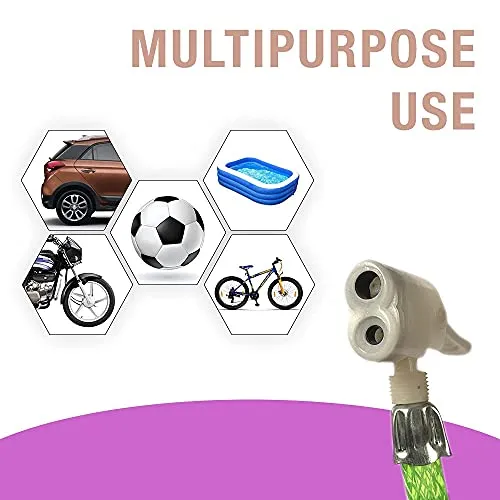 ROYAL WAVES Bicycle Tyre Air Pump High Pressure Bicycle and Bike Air Pump with Two Multifunctional Valve