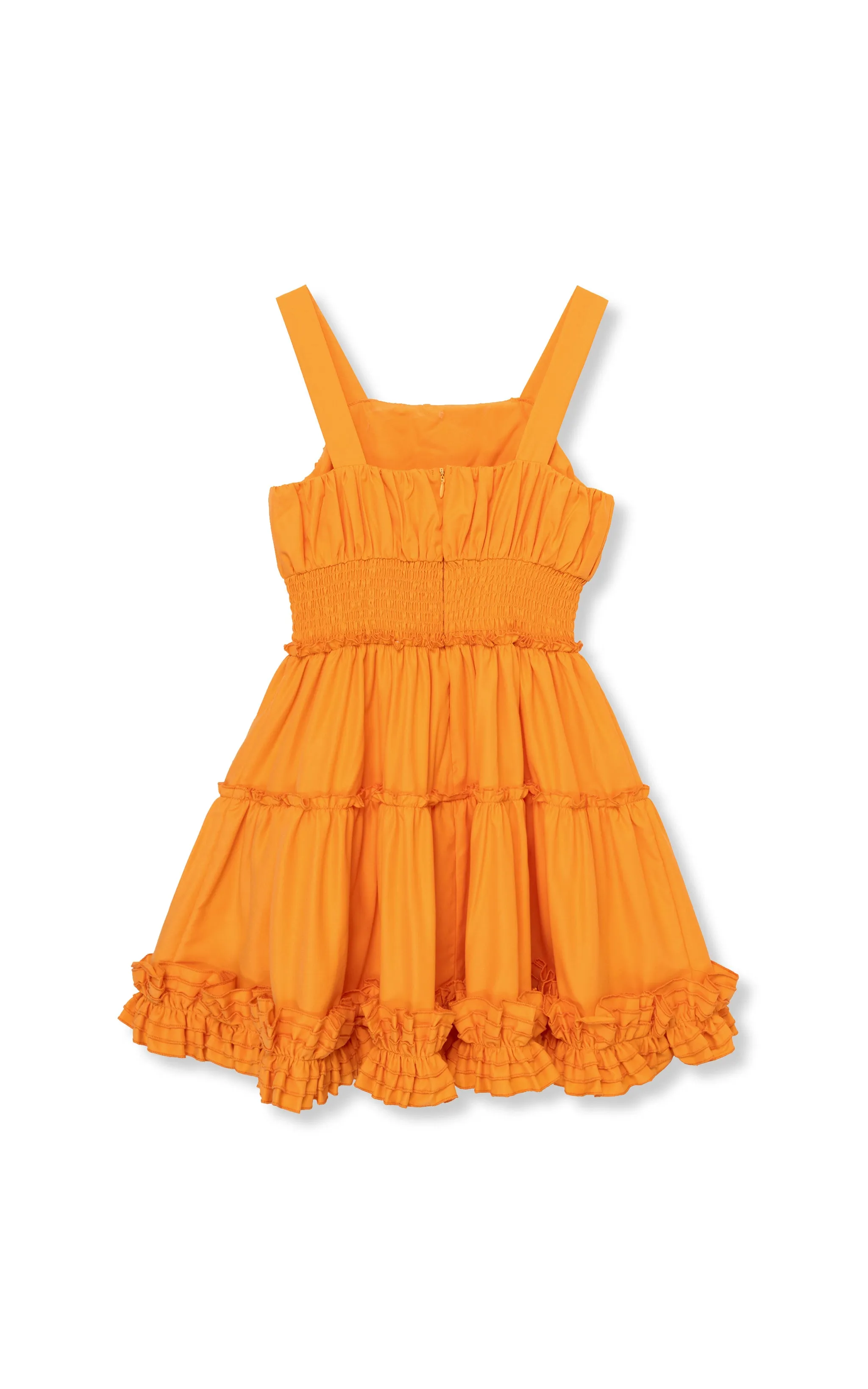 ruched woven dress
