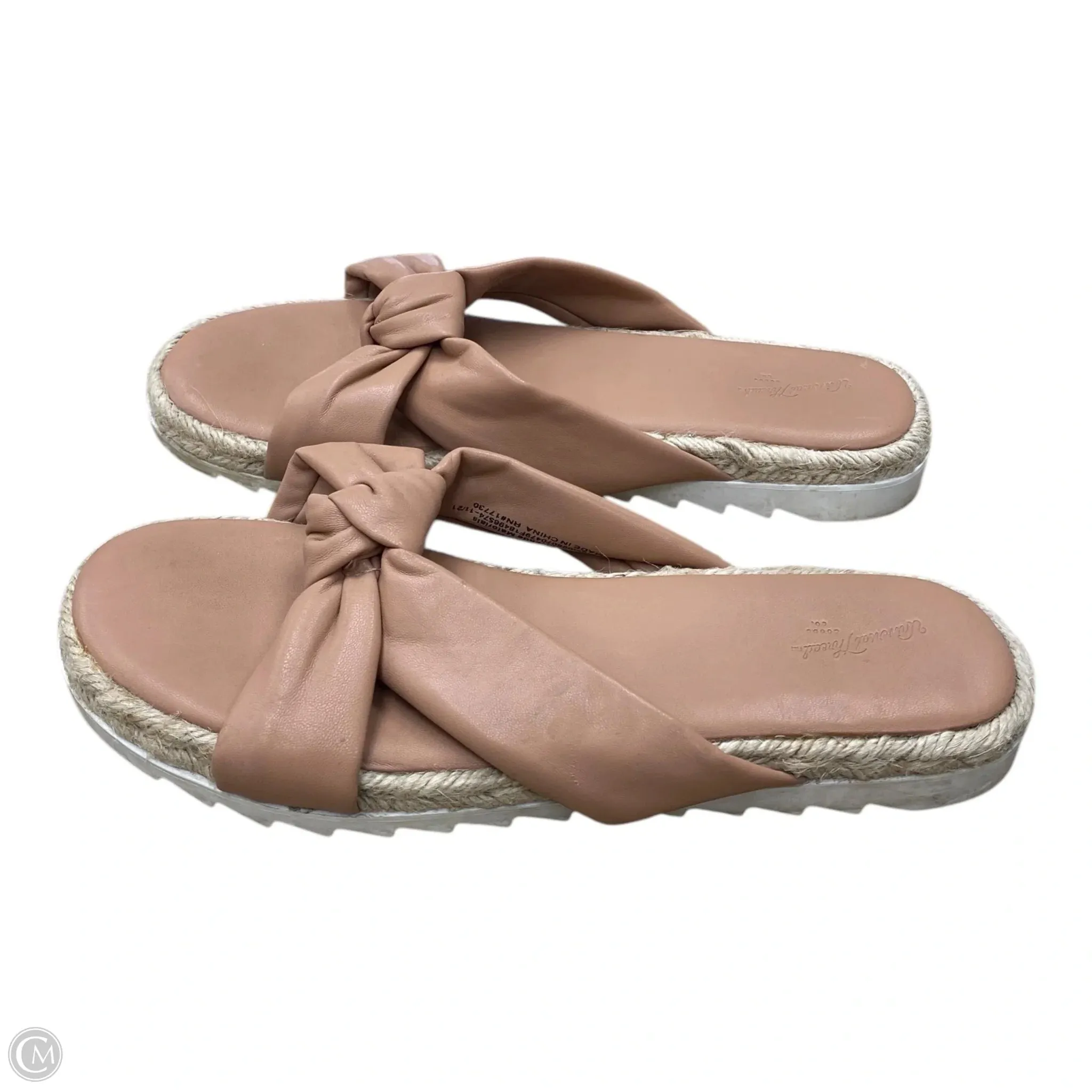 Sandals Flats By Universal Thread In Brown, Size: 9