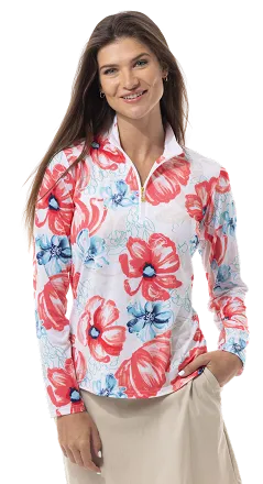 SanSoleil 900463 Solcool Print  Mock - Garden Party - Pink