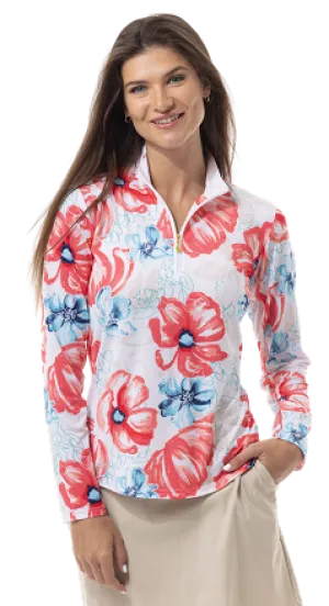 SanSoleil 900463 Solcool Print  Mock - Garden Party - Pink