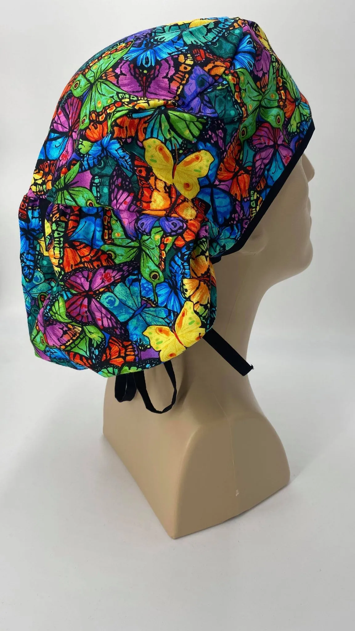 Scrub Hat Medical Hair Bonnet Surgeon Head Cover Surgical Cap Nurse Bouffant Nursing Ponytail Holder Operating Room