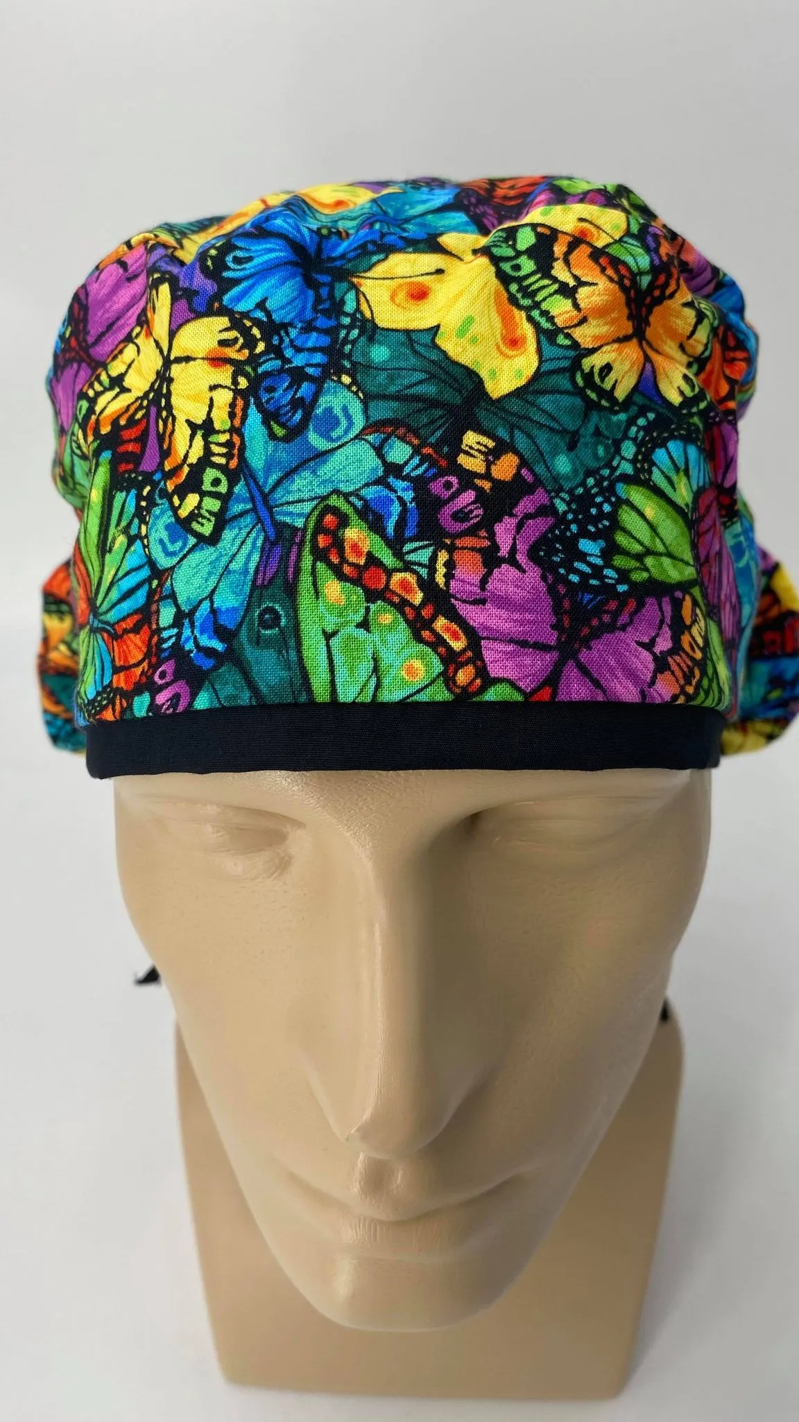 Scrub Hat Medical Hair Bonnet Surgeon Head Cover Surgical Cap Nurse Bouffant Nursing Ponytail Holder Operating Room