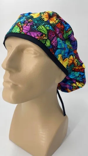 Scrub Hat Medical Hair Bonnet Surgeon Head Cover Surgical Cap Nurse Bouffant Nursing Ponytail Holder Operating Room