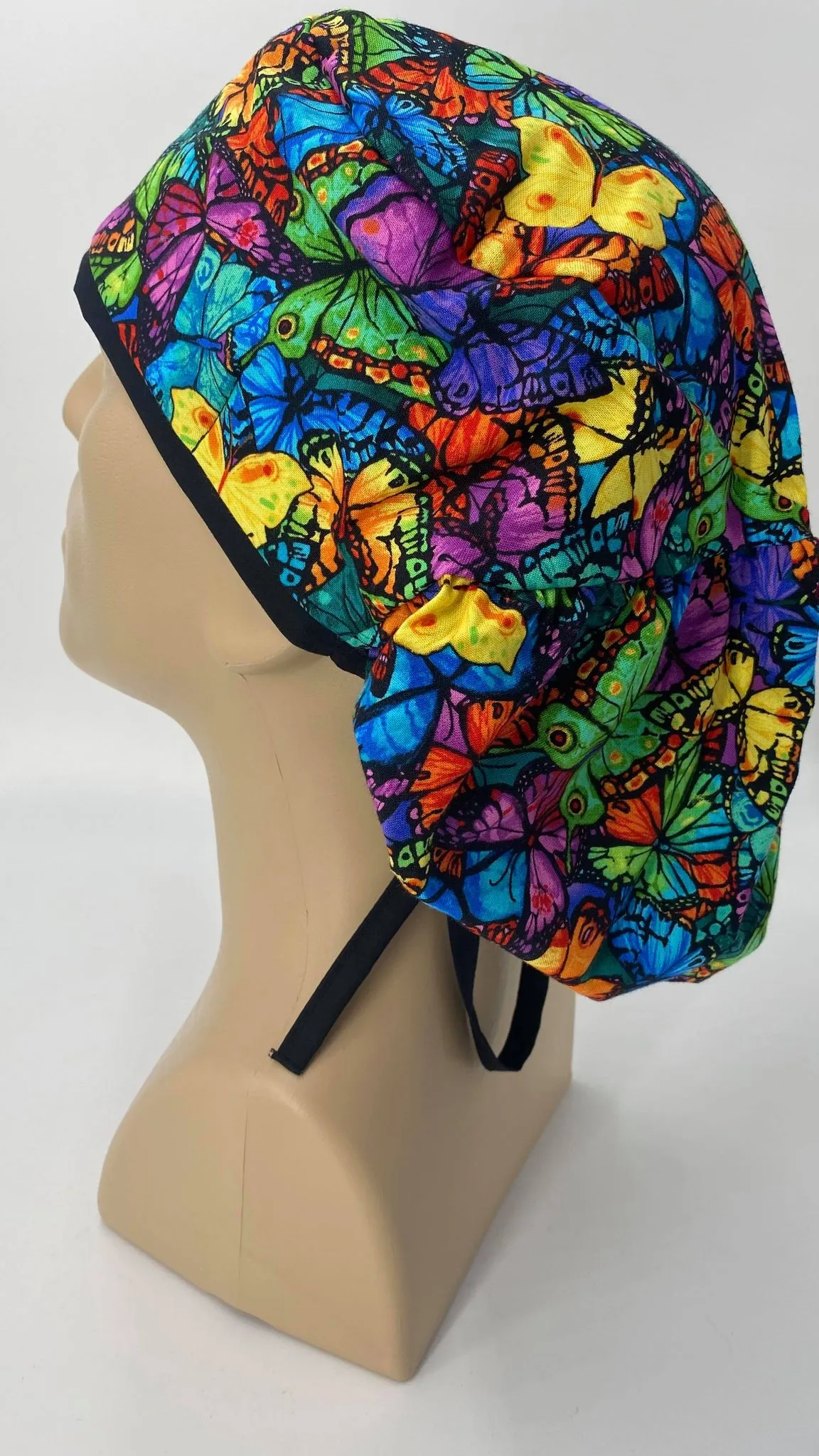 Scrub Hat Medical Hair Bonnet Surgeon Head Cover Surgical Cap Nurse Bouffant Nursing Ponytail Holder Operating Room