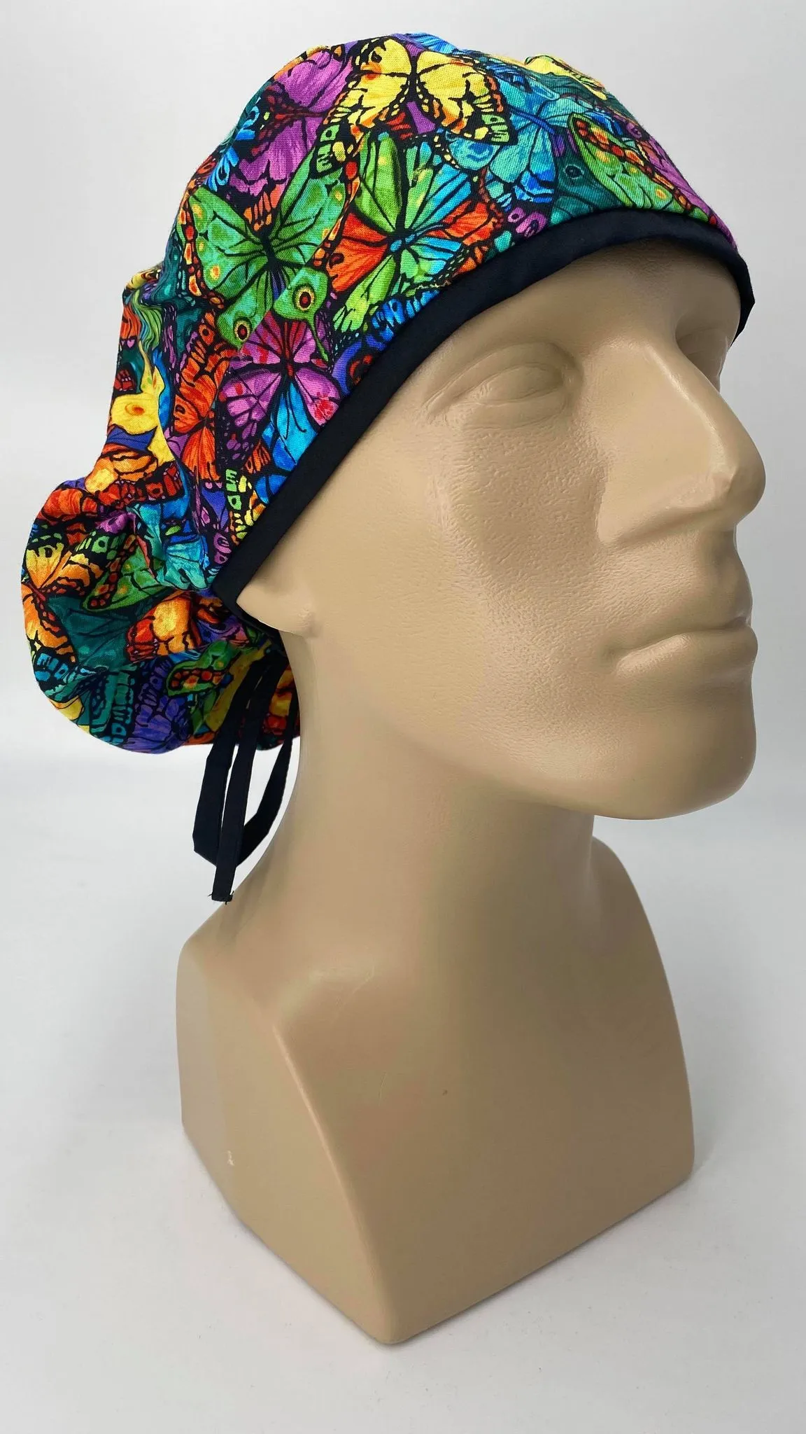 Scrub Hat Medical Hair Bonnet Surgeon Head Cover Surgical Cap Nurse Bouffant Nursing Ponytail Holder Operating Room