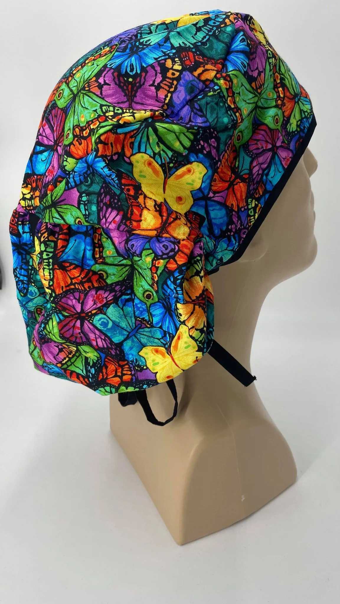 Scrub Hat Medical Hair Bonnet Surgeon Head Cover Surgical Cap Nurse Bouffant Nursing Ponytail Holder Operating Room