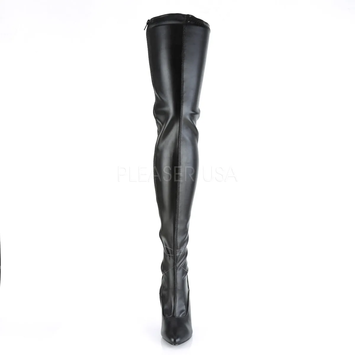 SEDUCE-3063  Black Str Faux Leather