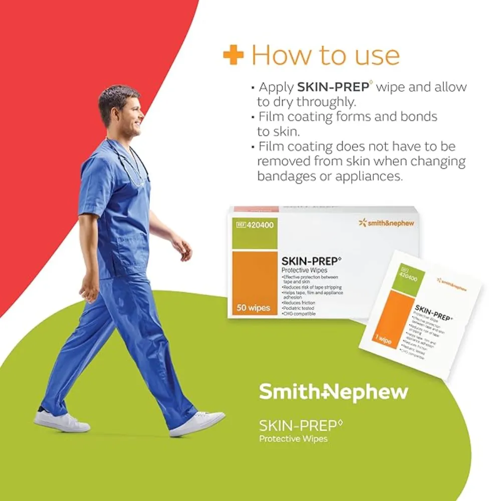 SKIN-PREP Wipes – Protective Skin Barrier for Medical Adhesives