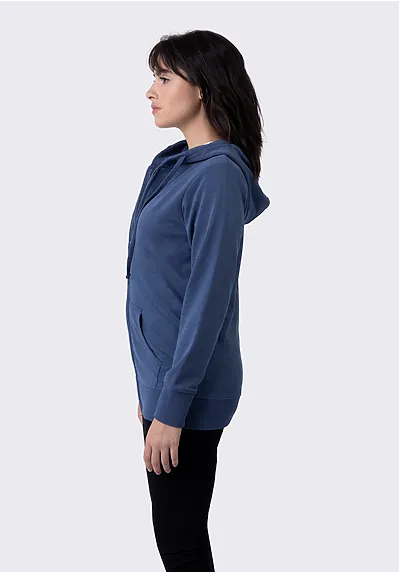 Soft Comfy French Terry Sweater with Zipper