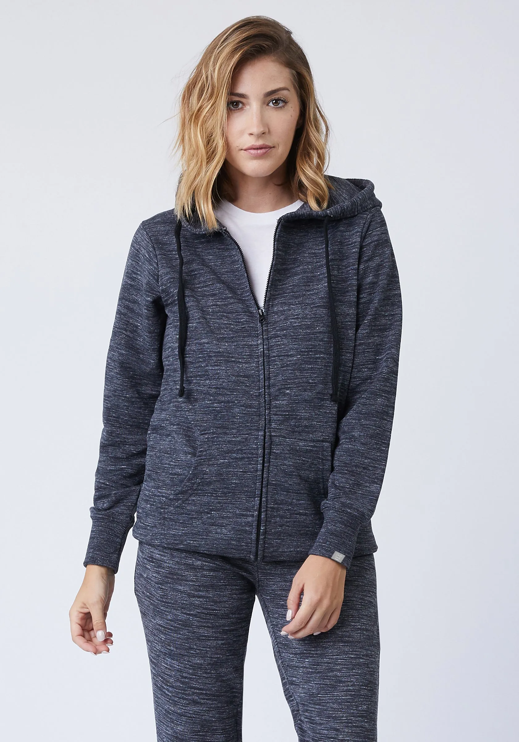 Soft Comfy French Terry Sweater with Zipper