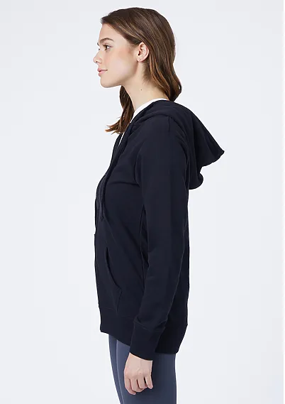Soft Comfy French Terry Sweater with Zipper