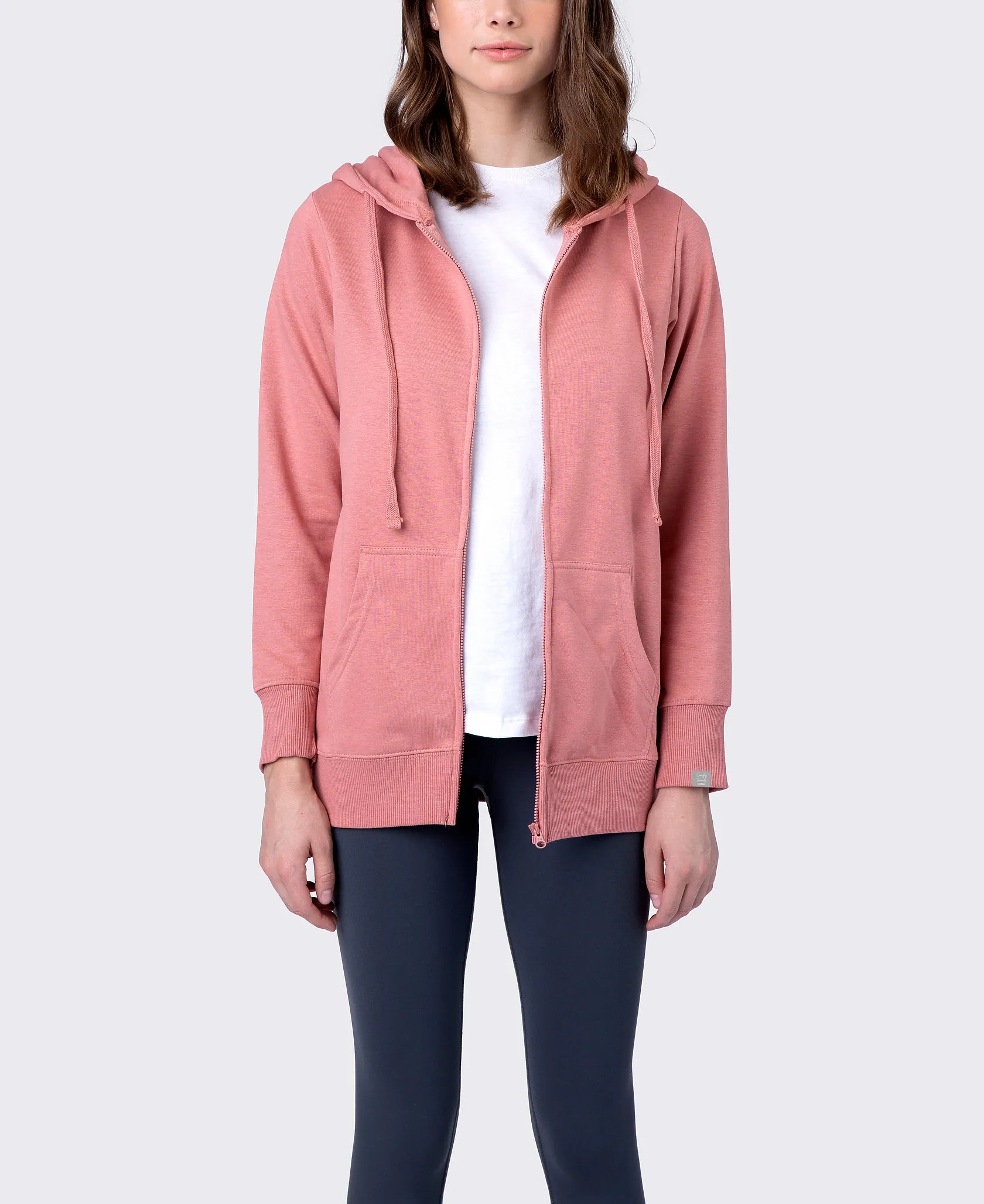 Soft Comfy French Terry Sweater with Zipper
