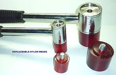 SOFT FACE HAMMER DOUBLE END NYLON 30 mm DIAMETER - BRAND NEW.