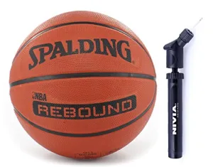 Spalding Basketball Rebound 5 Combo ( Spalding Nba Rebound Brick, Size 5   Niva Ball Air Pump)