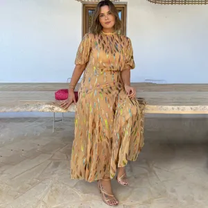 Sparkle Jacquard Bibi Maxi Dress