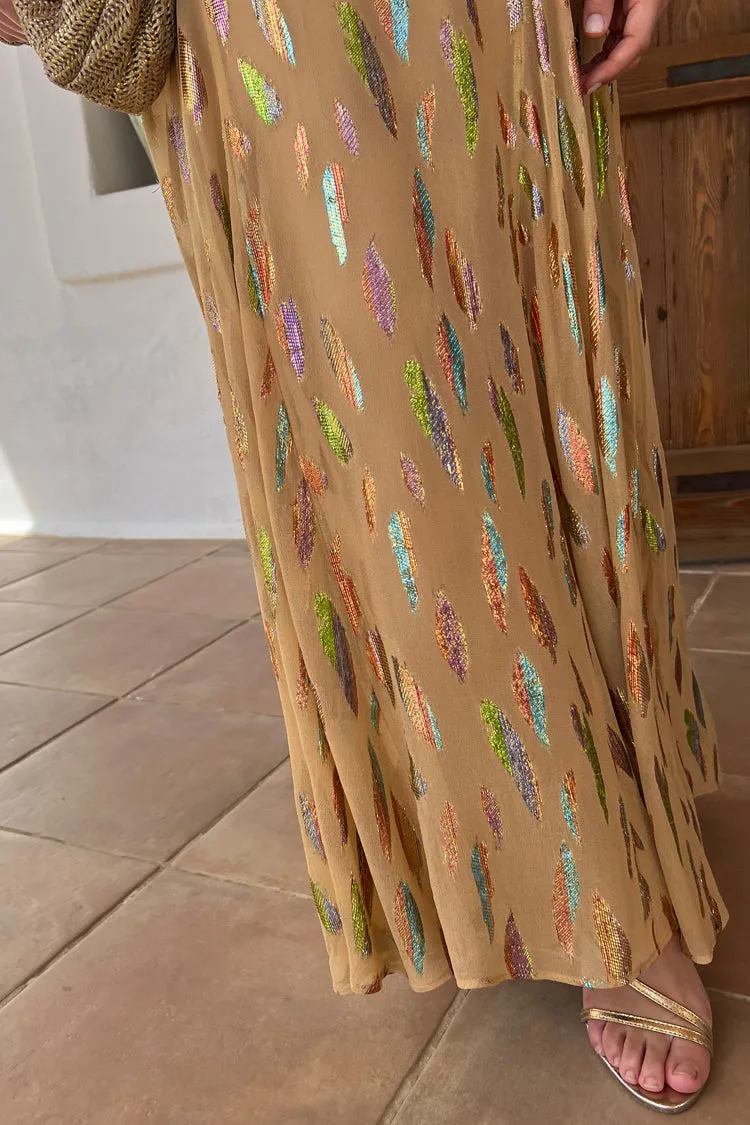 Sparkle Jacquard Bibi Maxi Dress