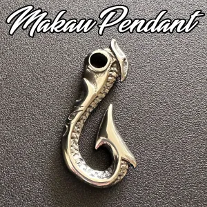 The Makau pendant: a bold and edgy accessory for modern warriors crafted from durable stainless steel (#p803b)