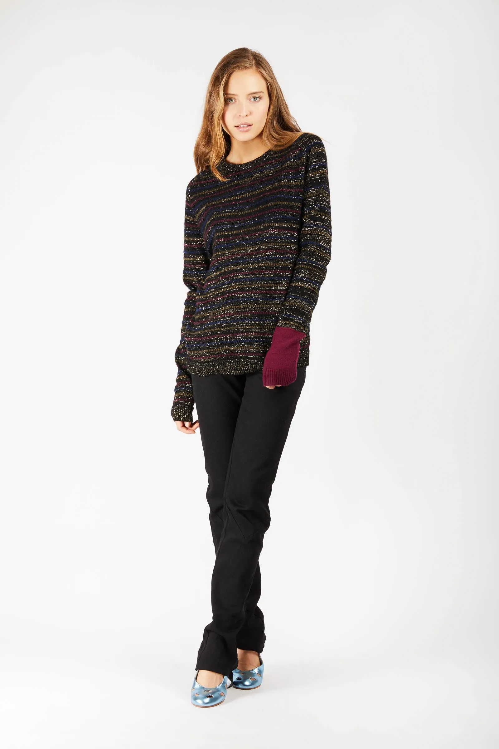 Unisex Striped Cashmere Jumper