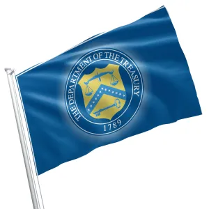 US The Department of the Treasury USA Flag Banner