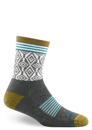 Women's Gray Sobo Light Cushion Wool Hiking Socks