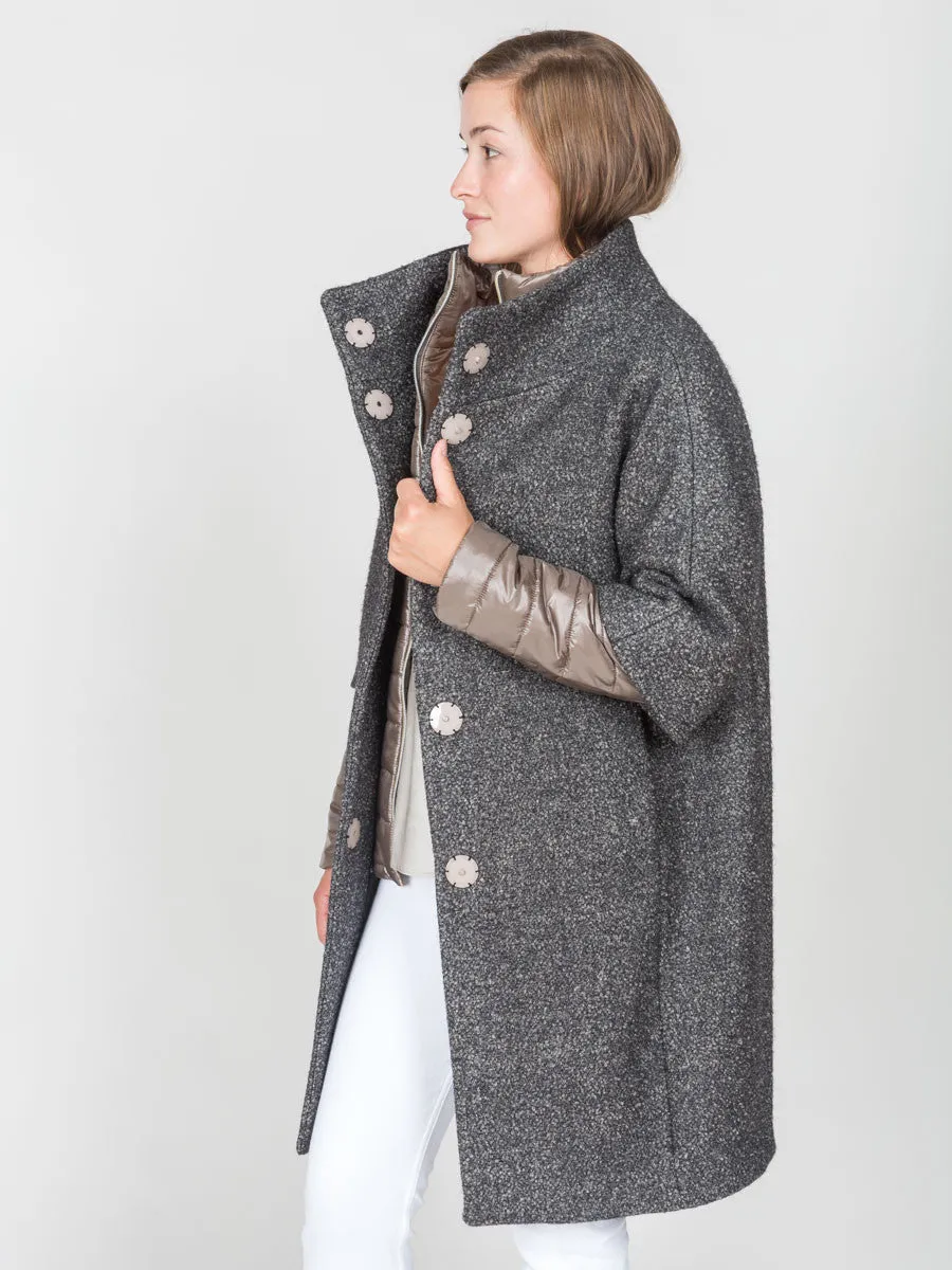 woven cocoon coat