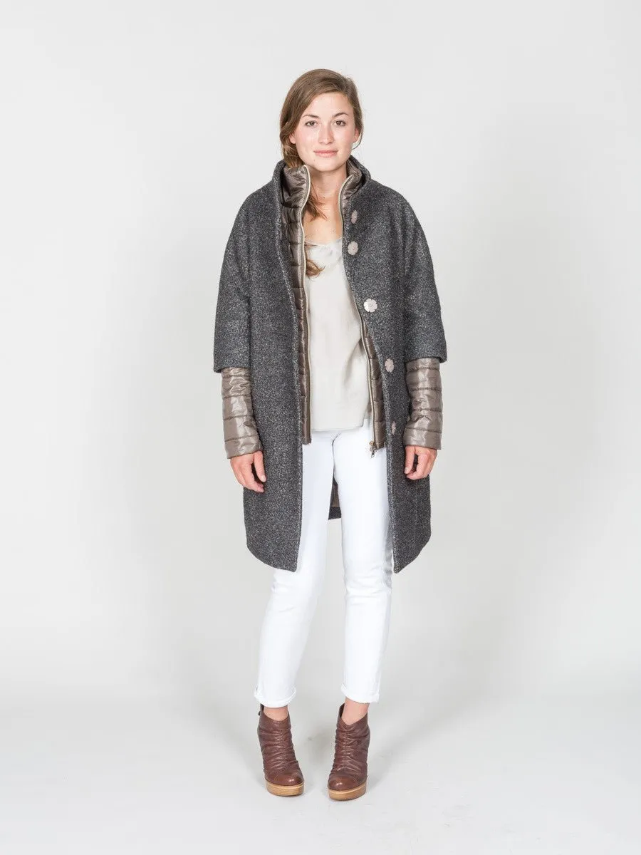 woven cocoon coat